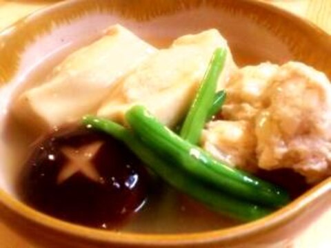 副菜をメインに☆高野豆腐のひき肉詰め煮♪